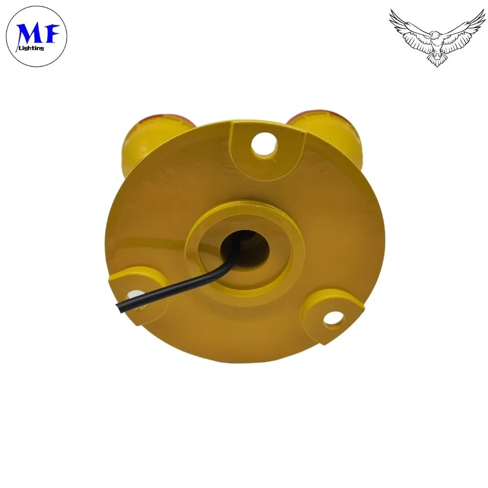Faa L-810 Icao No Tipo de Fijación Sin Tornillo Tipo de Baja Intensidad Tipo a / B /E 20/30/60FPM Luz de Obstrucción Ajustable Luz de Obstrucción de Aviación/ Luz LED de Baja Intensidad Doble