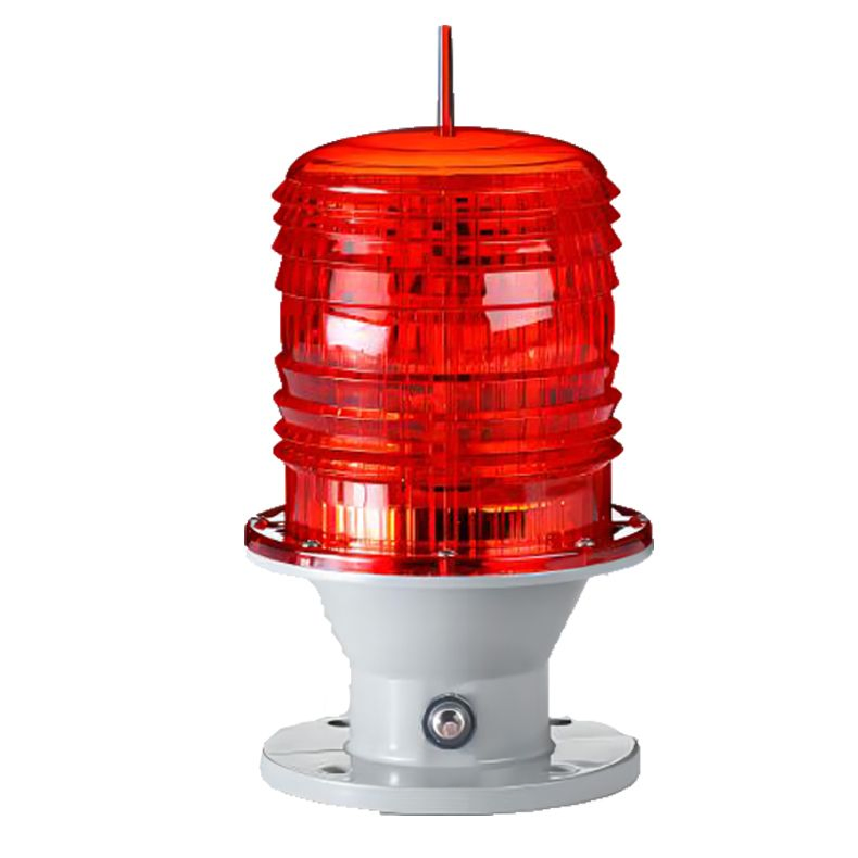 Luz de Obstrucción Solar IP65/IP68 - Trabajo en Día Lluvioso Largo para Grúa Torre de Alto Edificio Industrial