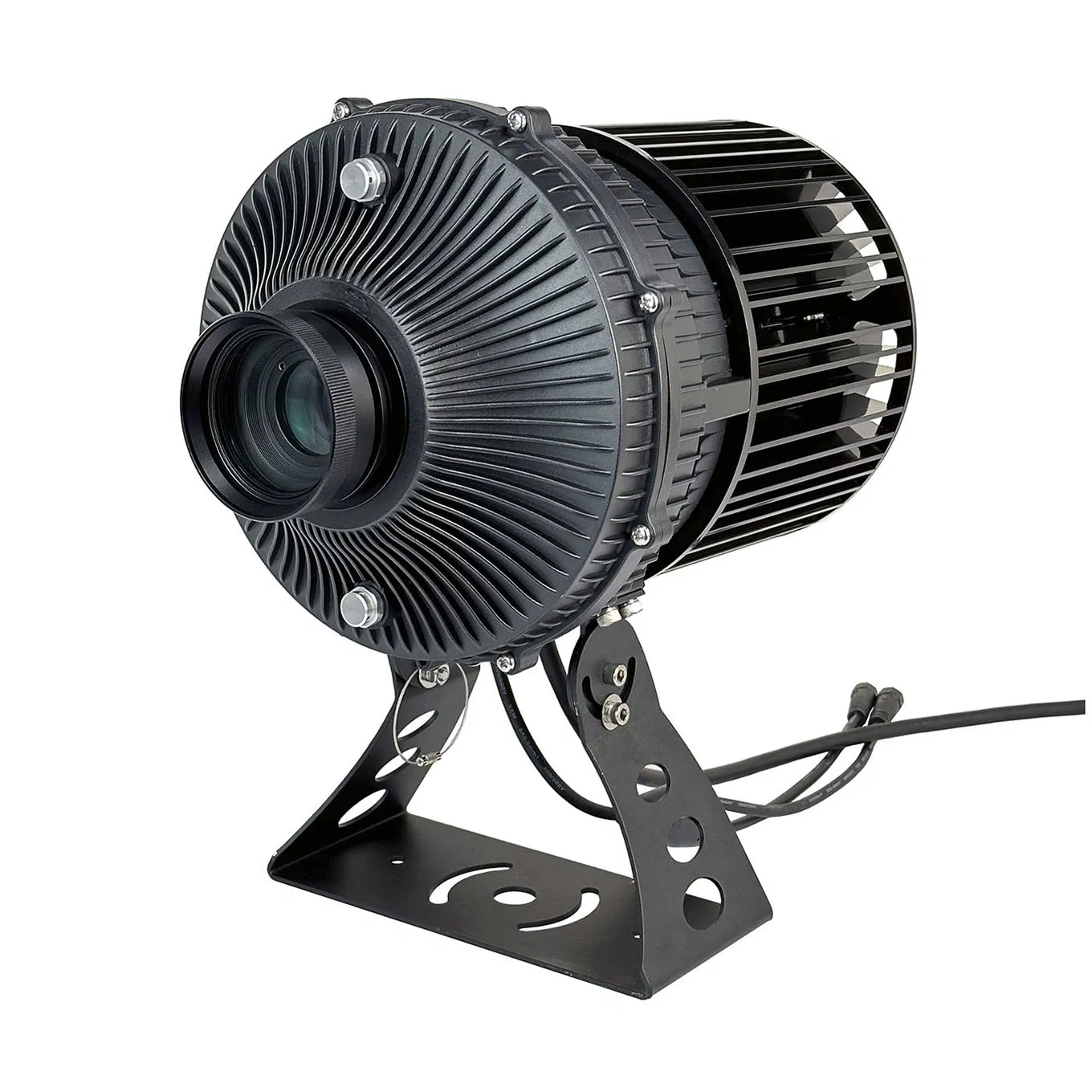 Instalación del soporte base del proyector de señalización virtual industrial LED 250W