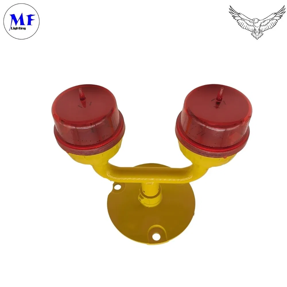 Faa L-810 Icao No Tipo de Fijación Sin Tornillo Tipo de Baja Intensidad Tipo a / B /E 20/30/60FPM Luz de Obstrucción Ajustable Luz de Obstrucción de Aviación/ Luz LED de Baja Intensidad Doble