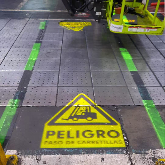 Proyector de Señal Virtual LED 220W Señal Industrial Proyección de Parada en la Acera IP65