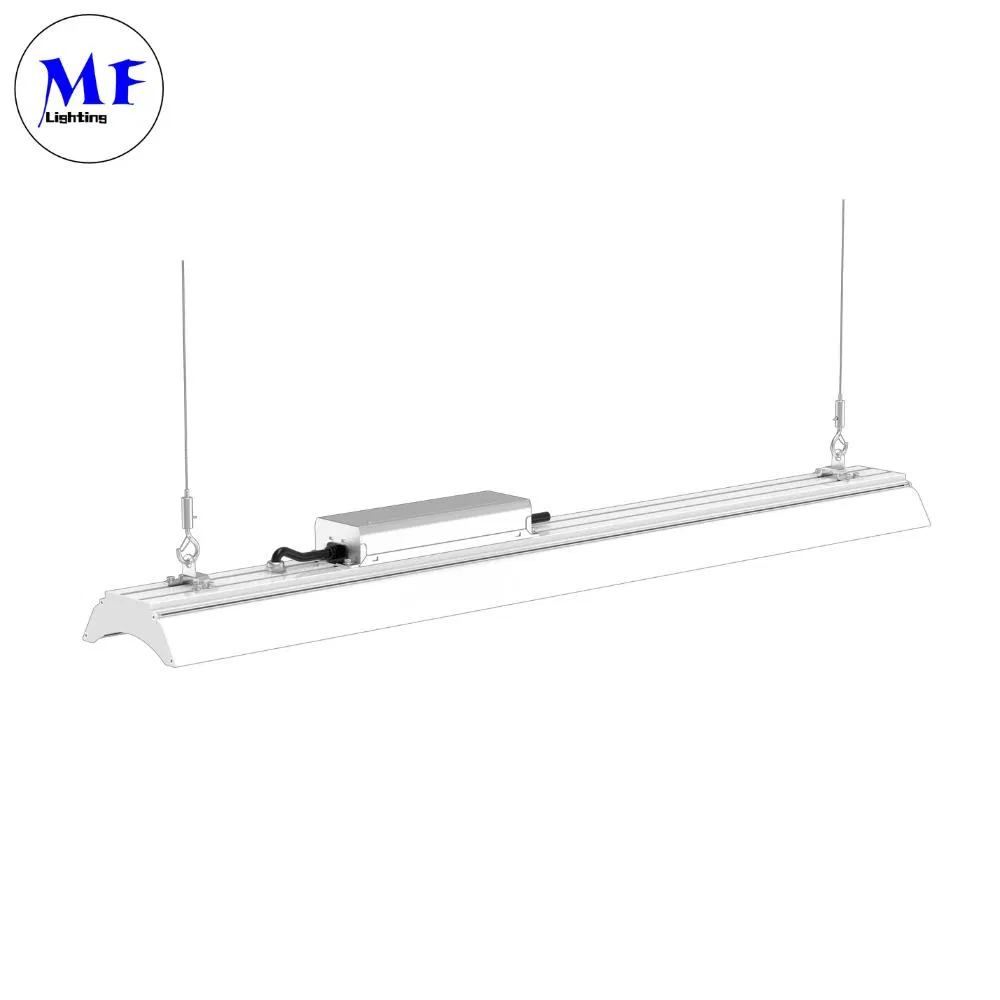 50W 100W 150W 200W IP66 Lámpara LED para centro comercial Iluminación de supermercado Luz lineal de techo para planta, almacén y fábrica