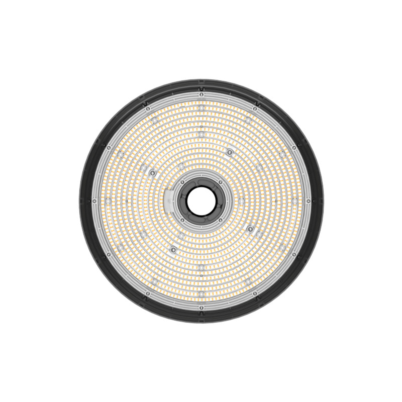 Lámpara de Alta Bahía UFO de Alta Resistencia 60W-500W, Ik08 Protección contra Impactos, Incluye Cable de Acero de Seguridad