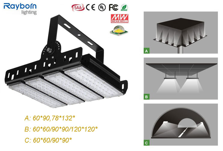 Iluminación LED industrial de alta potencia 200W proyector LED para túneles