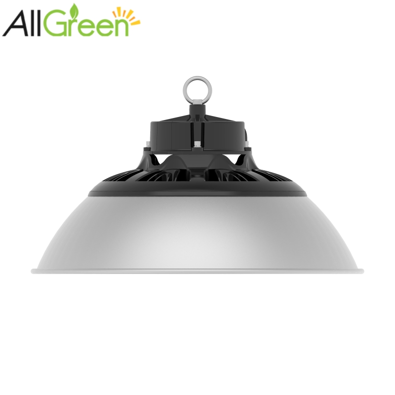 Ángulos de haz /CCT/Potencia seleccionable por interruptor DIP Iluminación comercial e industrial 100W 150W 200W IP66 Luz LED de alta bahía en forma de UFO redonda Taller de almacén LED de alta bahía