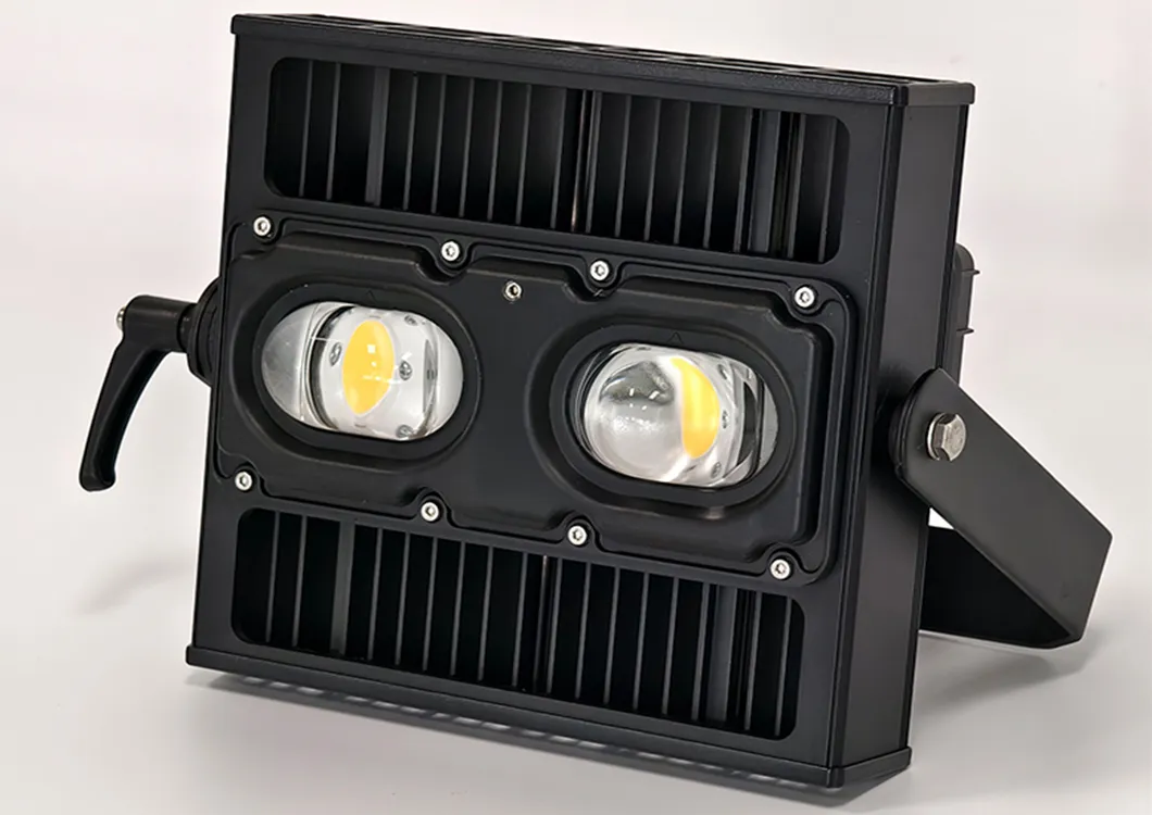 Torre de luz industrial LED, maquinaria de ingeniería minera, focos de alta resistencia