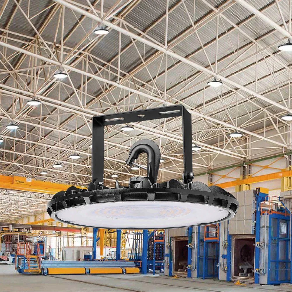Foco de iluminación de área para almacén industrial comercial, taller, fábrica, granero, garaje, luces LED de alta bahía