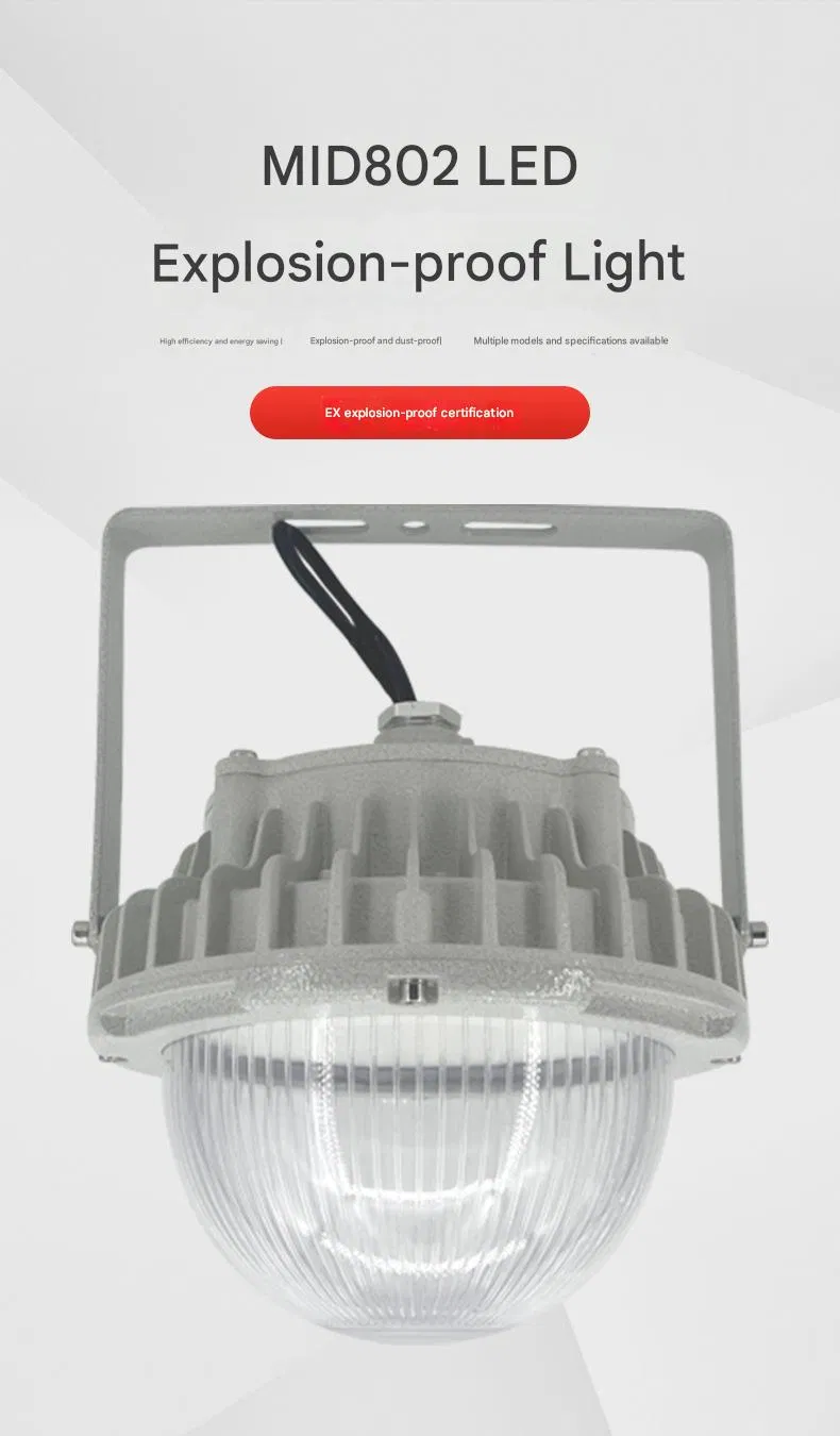 Fabricación de Precisión Iluminación LED Comercial a Prueba de Explosiones de Alta Potencia y Ahorro de Energía Integrada