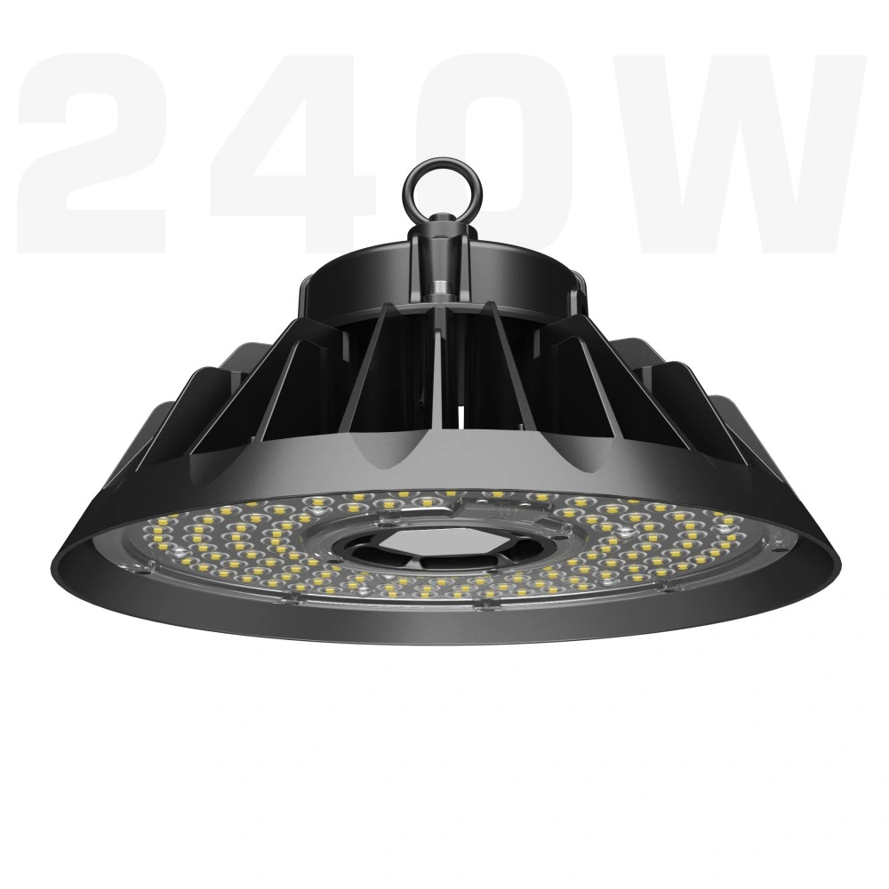 240W 36000lm Almacén Industrial IP65 Iglesia Impermeable 250W 240 Luz de Alta Bahía LED UFO para Industria Almacén Exposición