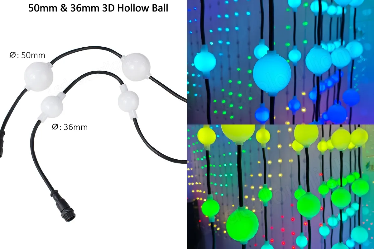 3D luces LED de bola Láctea