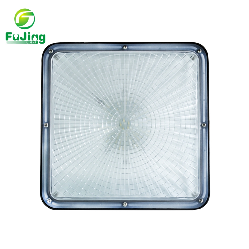 Luz de Canopy LED de Bajo Perfil Luz LED para Gasolineras Luces para Garajes 100W