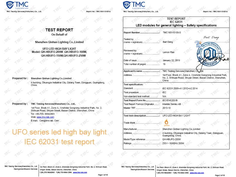 IP65 Lámpara Colgante Industrial de Canopy a Prueba de Explosiones UFO Luz de Bahía Alta para Iluminación de Almacén Taller Iluminación LED de Bahía Alta 100W 150W 200W 250W