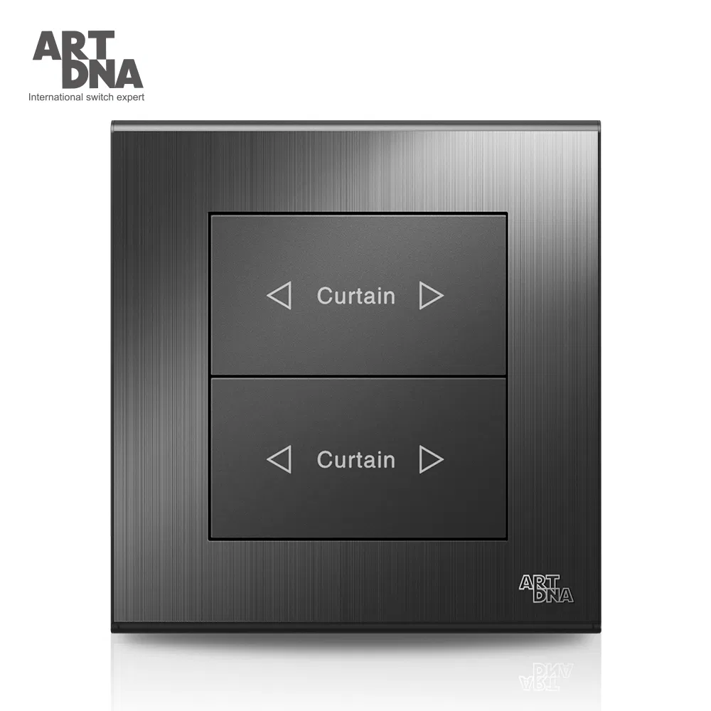Panel de Control de Interruptor de Cortina Gang Artdna 1 Fácil de Instalar