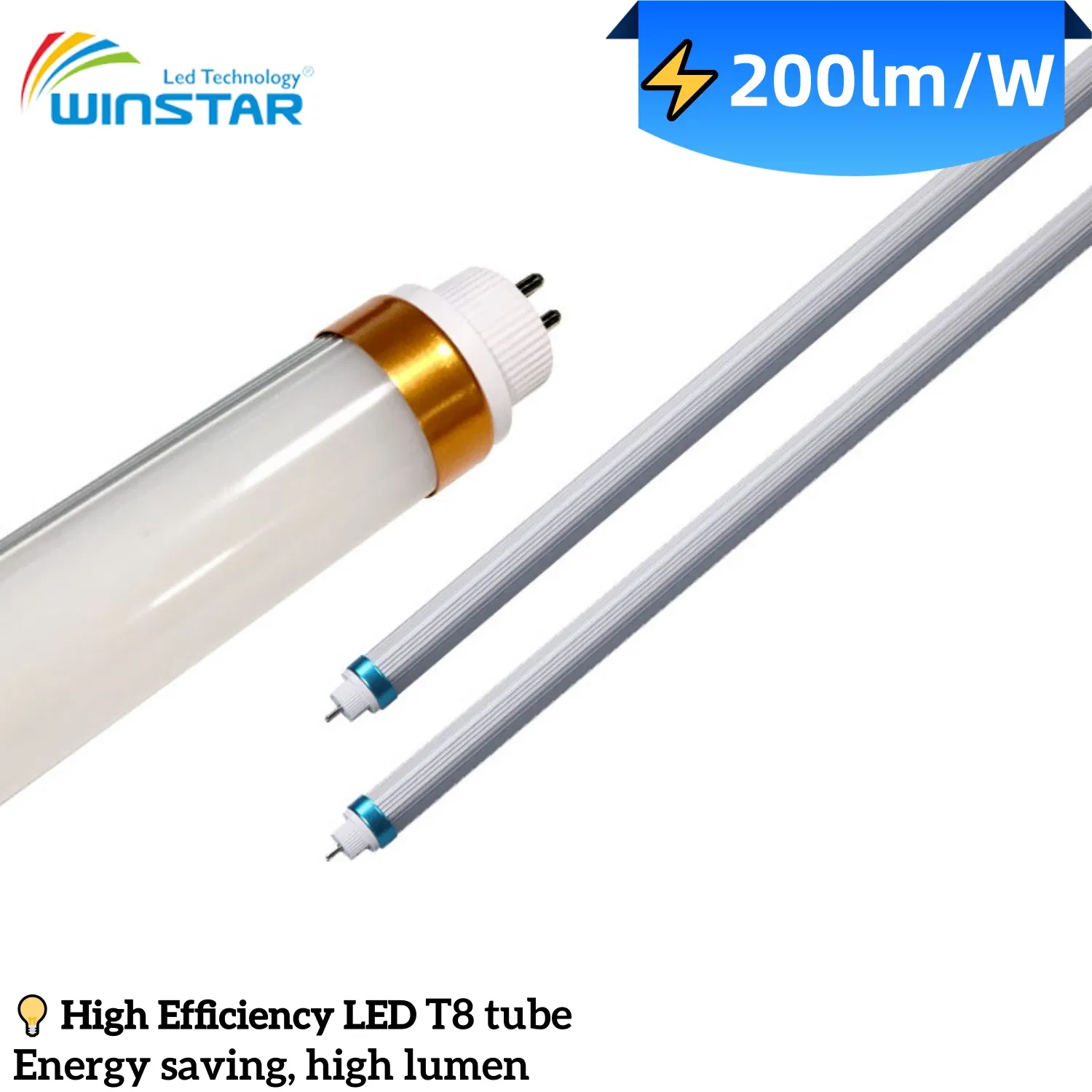 160lm/W Sin parpadeo TUV 18W 4FT LED T8 Tubo de luz para iluminación industrial T8 Tubo de luz LED 0-10V Función de atenuación Control inteligente comercial 1.5m 25W 5000K Día