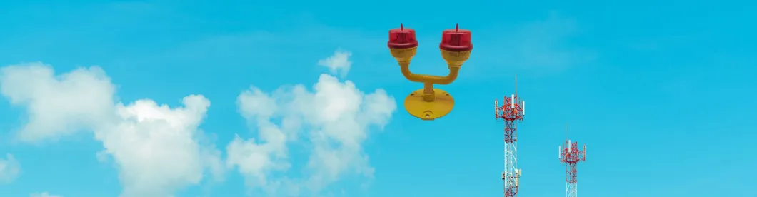 Faal-810 Faro de advertencia LED rojo Lcao para aeronaves, luz de obstáculo aeronáutico