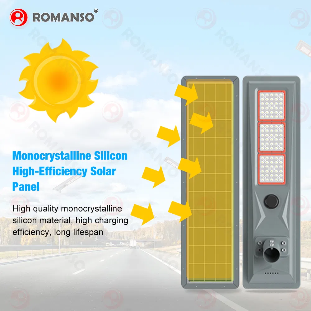 Precio de fábrica 60W Lámpara de calle solar CE RoHS luces LED iluminación