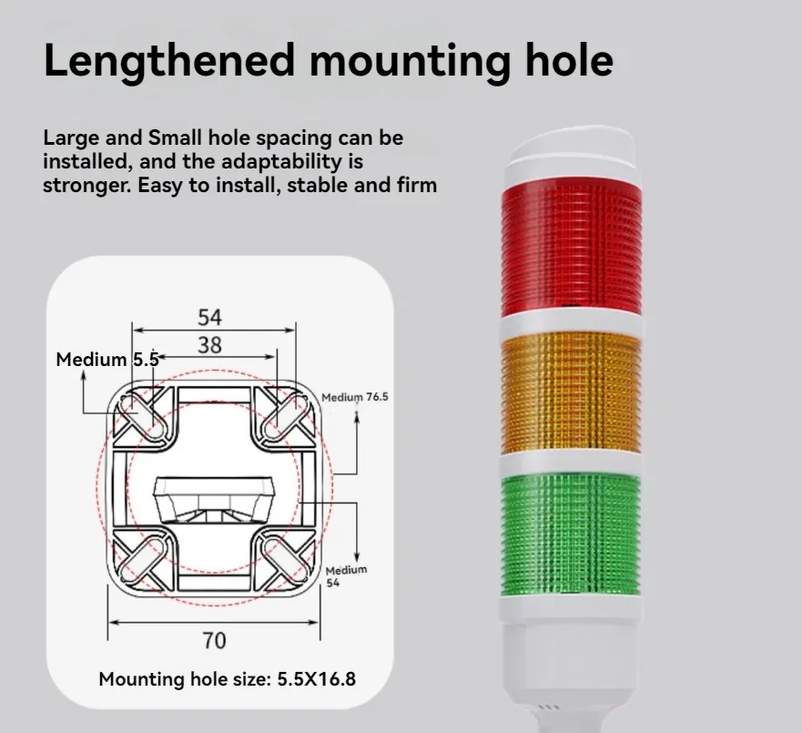 Luz de advertencia LED Parámetros 4