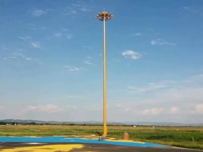 Sistemas de mástil alto con luces para grandes áreas exteriores