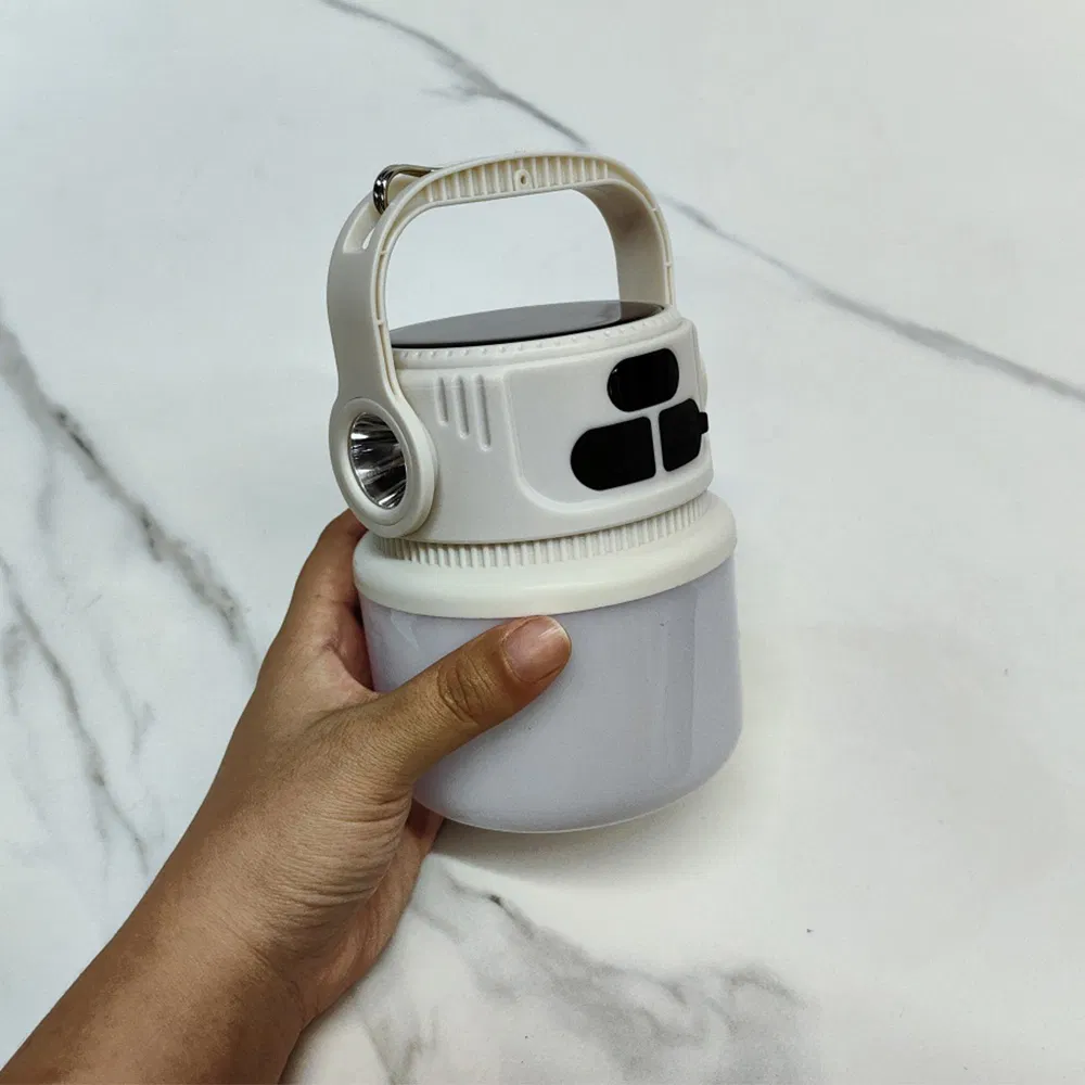 Venta caliente al por mayor de linterna en África con flashlight, luz de camping de bajo voltaje, lámpara portátil recargable de energía solar LED multifuncional
