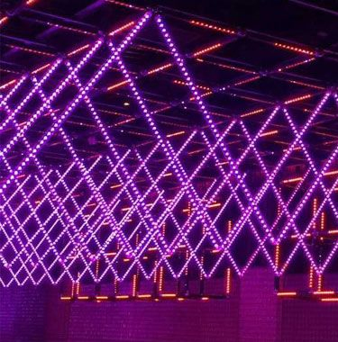 Iluminación LED Pixel DJ RGB de interior al por mayor, luz de bulbo LED inalámbrica 3D tubo meteorito, iluminación de escenario, iluminación exterior, hogar, tienda de píxeles Madrix, panel de pared, techo