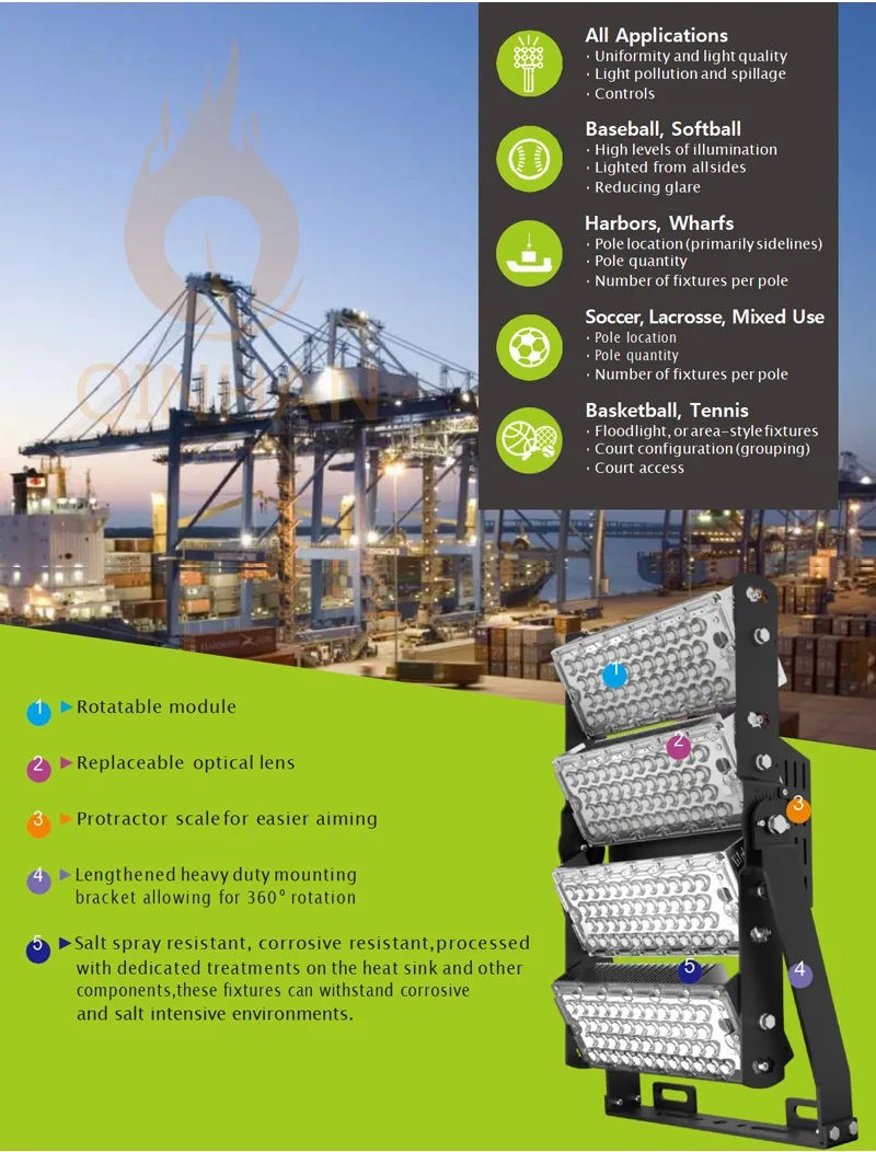 160lm/W 400W Luz LED de alta bahía industrial interior