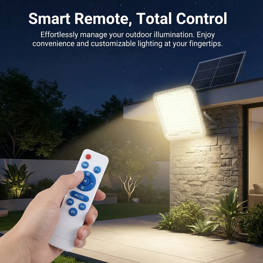 Proyector solar LED industrial de alta potencia de aluminio 600 para exteriores en estadio