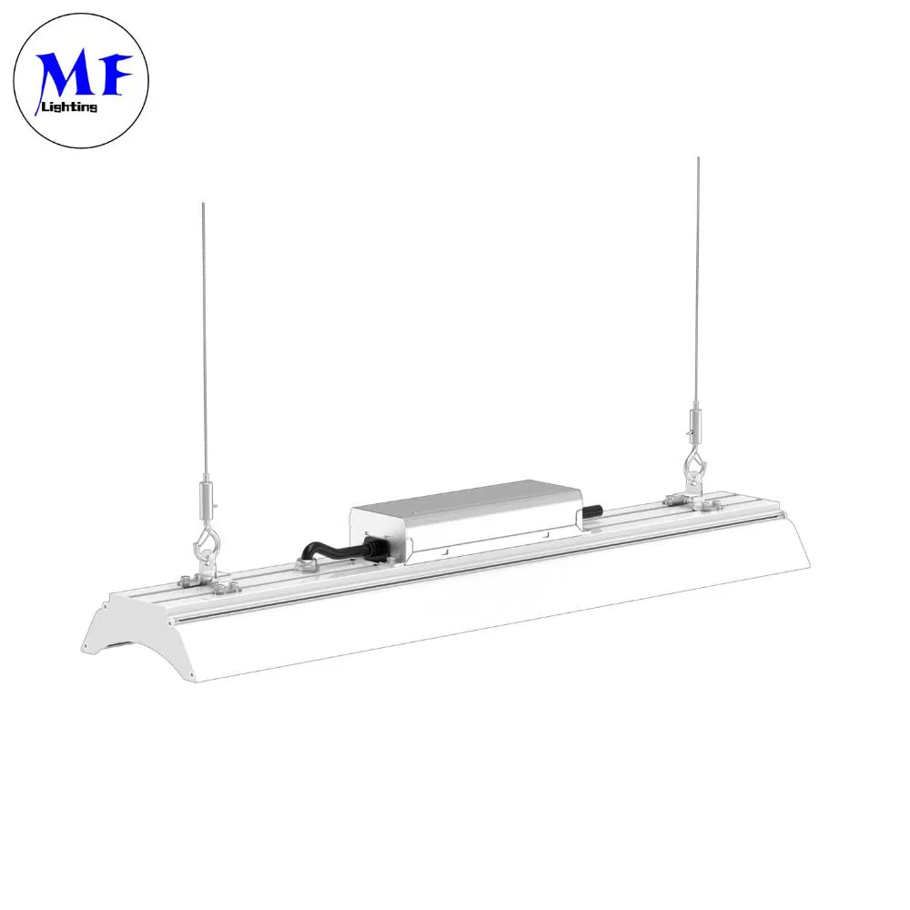 50W 100W 150W 200W IP66 Lámpara LED para centro comercial Iluminación de supermercado Luz lineal de techo para planta, almacén y fábrica