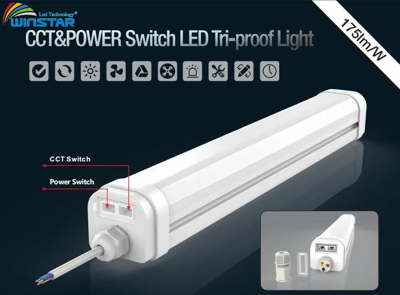 Luz LED Triproof Integrada Inteligente