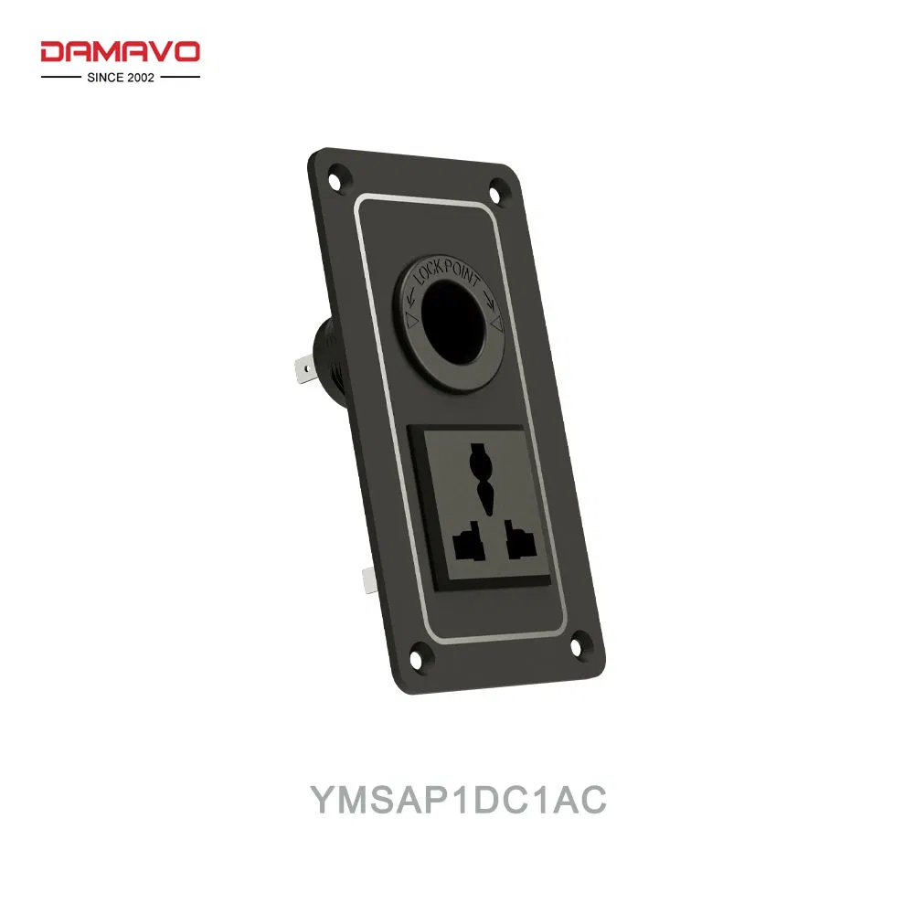 8 Panel de interruptores LED de gang con cargador USB dual y voltímetro