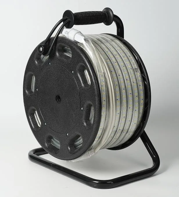 Construcción de Worklight Iluminación Industrial Edificios Astilleros Túneles 25m 50m Kit de Tambor Portátil Luz de Tira LED