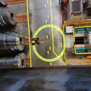 Proyector de Señalización de Advertencia de Seguridad Industrial LED 320W para Grúa Puente en Movimiento
