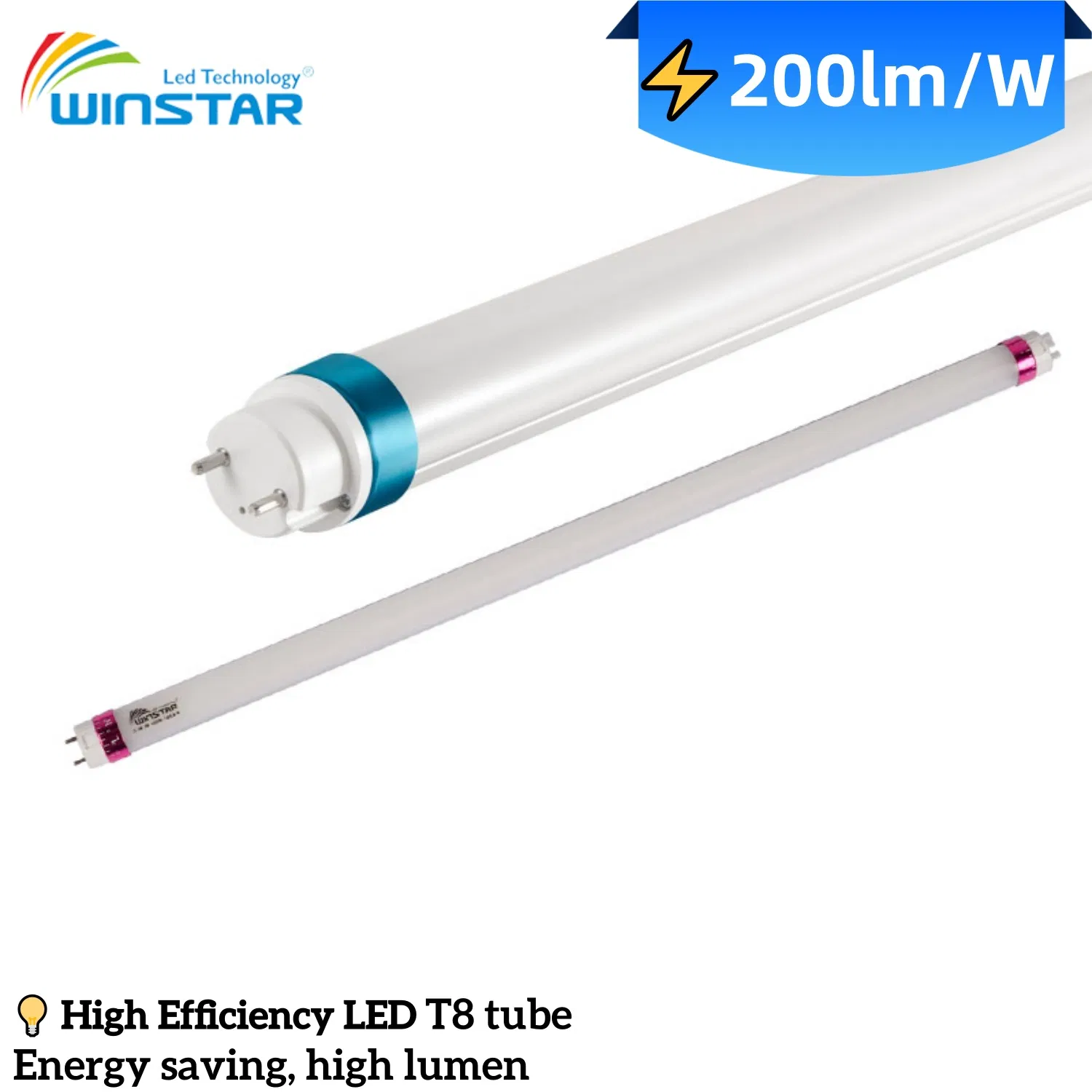 160lm/W Sin parpadeo TUV 18W 4FT LED T8 Tubo de luz para iluminación industrial T8 Tubo de luz LED 0-10V Función de atenuación Control inteligente comercial 1.5m 25W 5000K Día