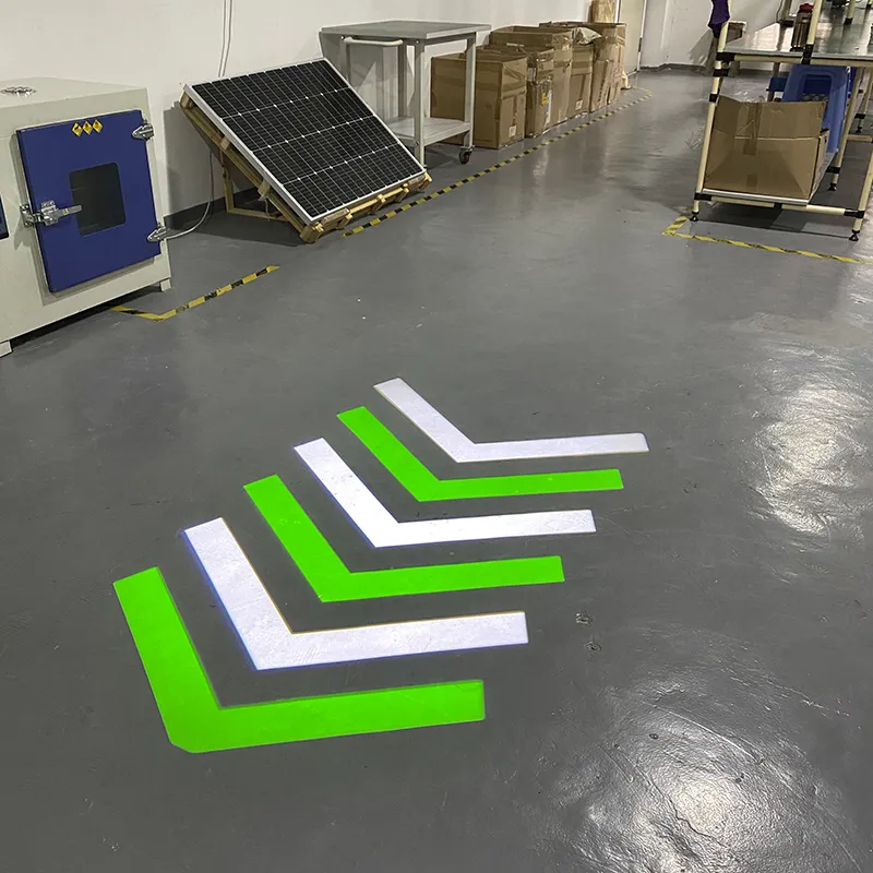 Proyector de Gobo LED 100W para luces industriales de proyección de señales de advertencia de seguridad en almacenes y talleres