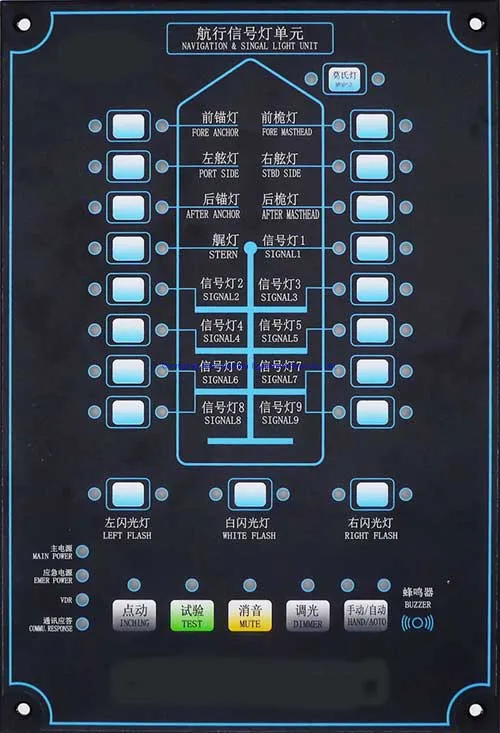Panel de control de señal de luz de navegación marina del certificado CCS