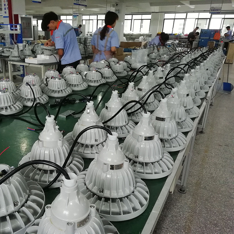 Iluminación Industrial LED para Áreas Peligrosas 50W 80W IP66 Iluminación Química Industrial Luz LED de Emergencia a Prueba de Explosiones Zona 1 60W