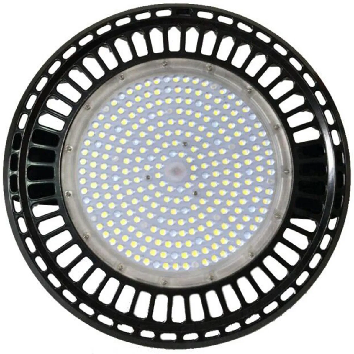 Planta de fabricación de maquinaria industrial pesada luz de alta bahía LED sin parpadeo visible