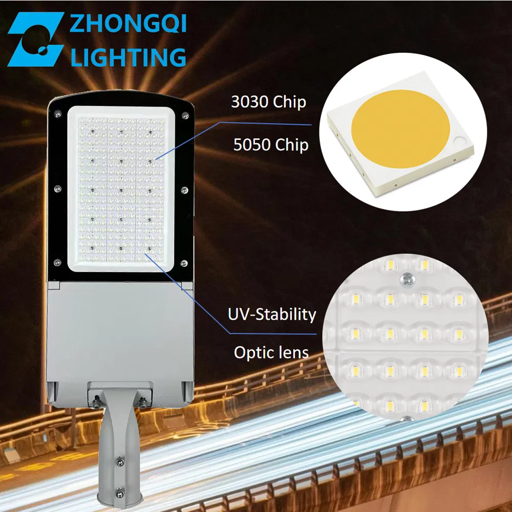 Luz LED de calle Iluminación exterior Vía carretera Área urbana Estacionamiento 60W 70W 80W 100W 120W 150W Vatios Precio de fábrica lámpara LED proyector cámara solar LED