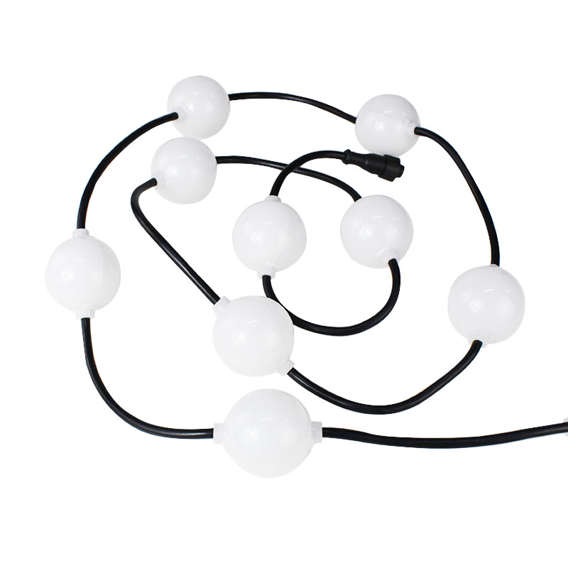 50mm DC24V Luz de escenario DMX de bola de píxeles RGB, luces LED de jardín para interiores y exteriores, iluminación LED para el hogar y techo (venta al por mayor de fábrica de iluminación de bola 3D)