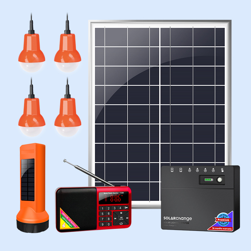 Solución de Iluminación Solar Completa con un 20W Panel Solar