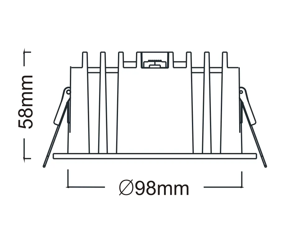 Downlight LED Ultra Eficiente 8W para Iluminación Moderna del Hogar