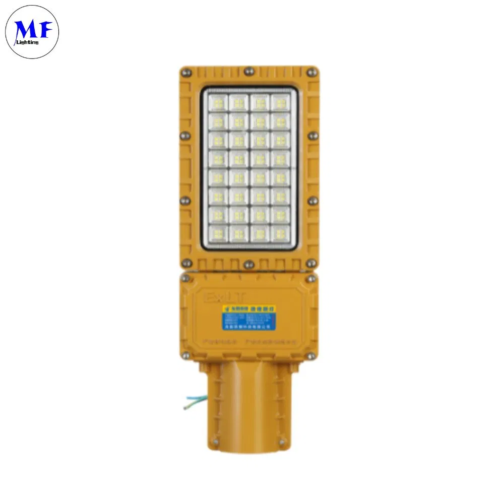 Precio de fábrica de aluminio 5 Años de garantía 100W 120W IP66 Luz de calle LED industrial segura Luz LED ATEX Luz LED a prueba de explosiones impermeable
