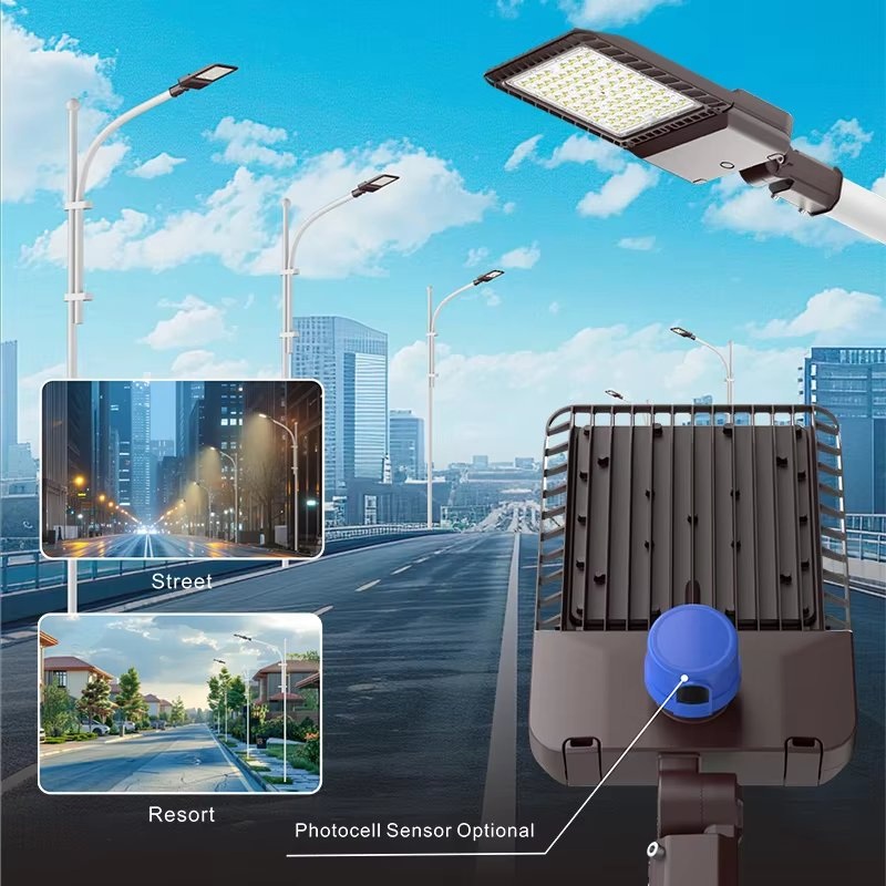 Luces de Calle LED Multifuncionales Directas de Fábrica para Exteriores IP65 Impermeables con Lentes de PC para Parques Comunitarios y Iluminación de Calles