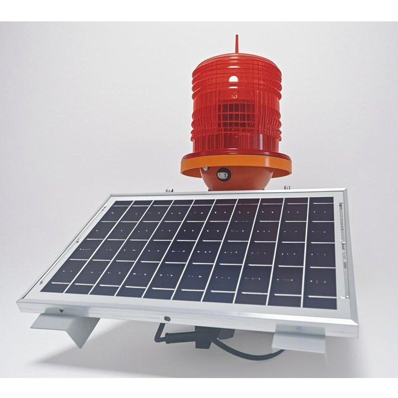 IP65 Luz de Obstrucción Solar de Grado Industrial para Grúas Torre Alta Seguridad Exterior