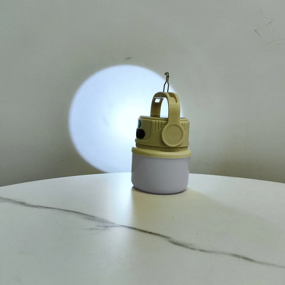 Venta caliente al por mayor de linterna en África con flashlight, luz de camping de bajo voltaje, lámpara portátil recargable de energía solar LED multifuncional