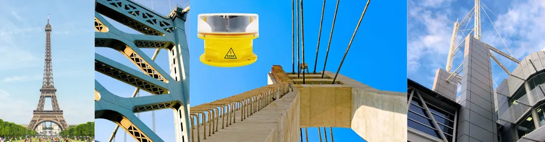 Luz de advertencia intermitente LED de intensidad media 45-105mete L864 Luz LED de torre a prueba de agua Luz de advertencia para aeronaves Luz de obstáculo de aviación