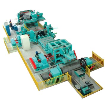 Hot rolled sheet uncoiling slitting and recoiling production line