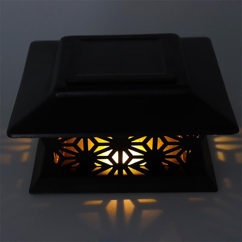 China Solar Post Cap Lights Outdoor, Fence Post Solar Lights Metal 2 Pack for 3.5x3.5/4x4/5x5/6x6 Wooden Posts Suppliers, Factories