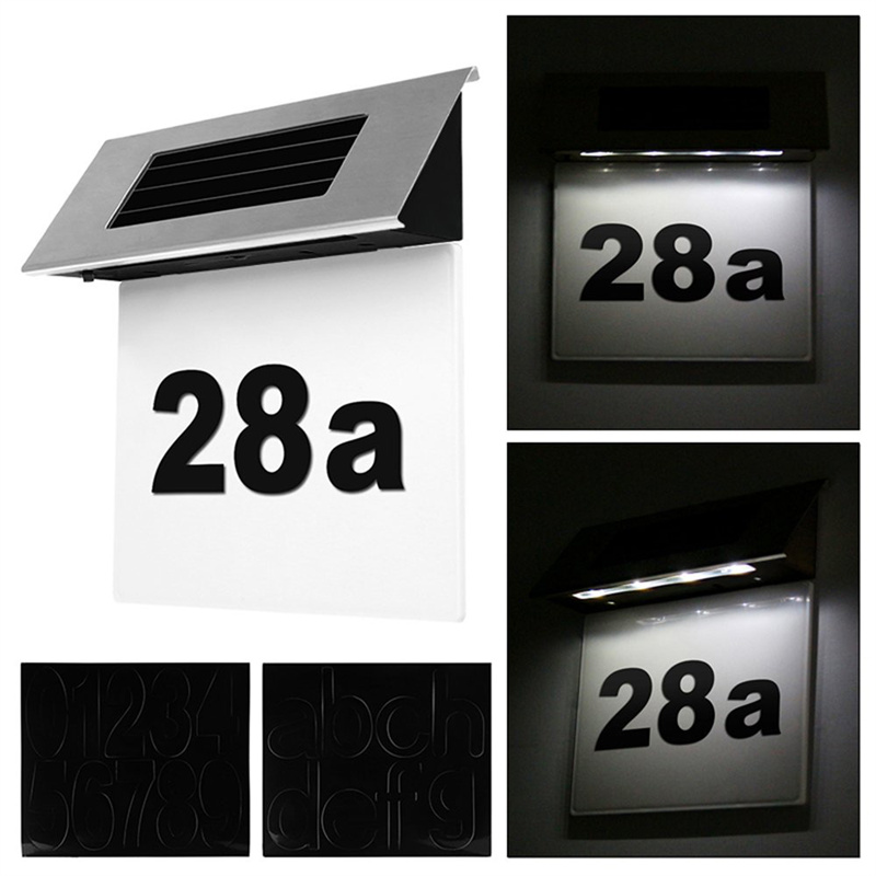 Solar House Address Sign Details
