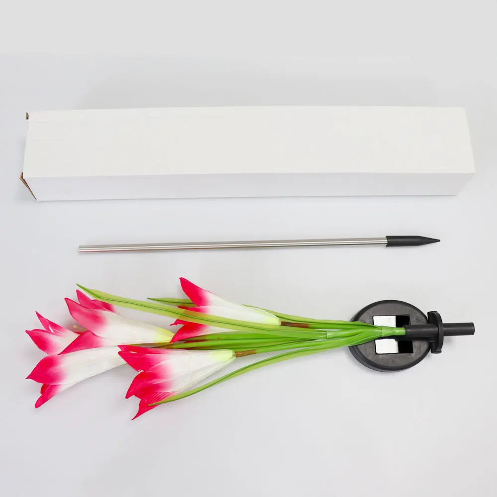 China LED solar lily garden lights in various colors for Patio Yard Garden Christmas Decoration Manufacturer, Factories