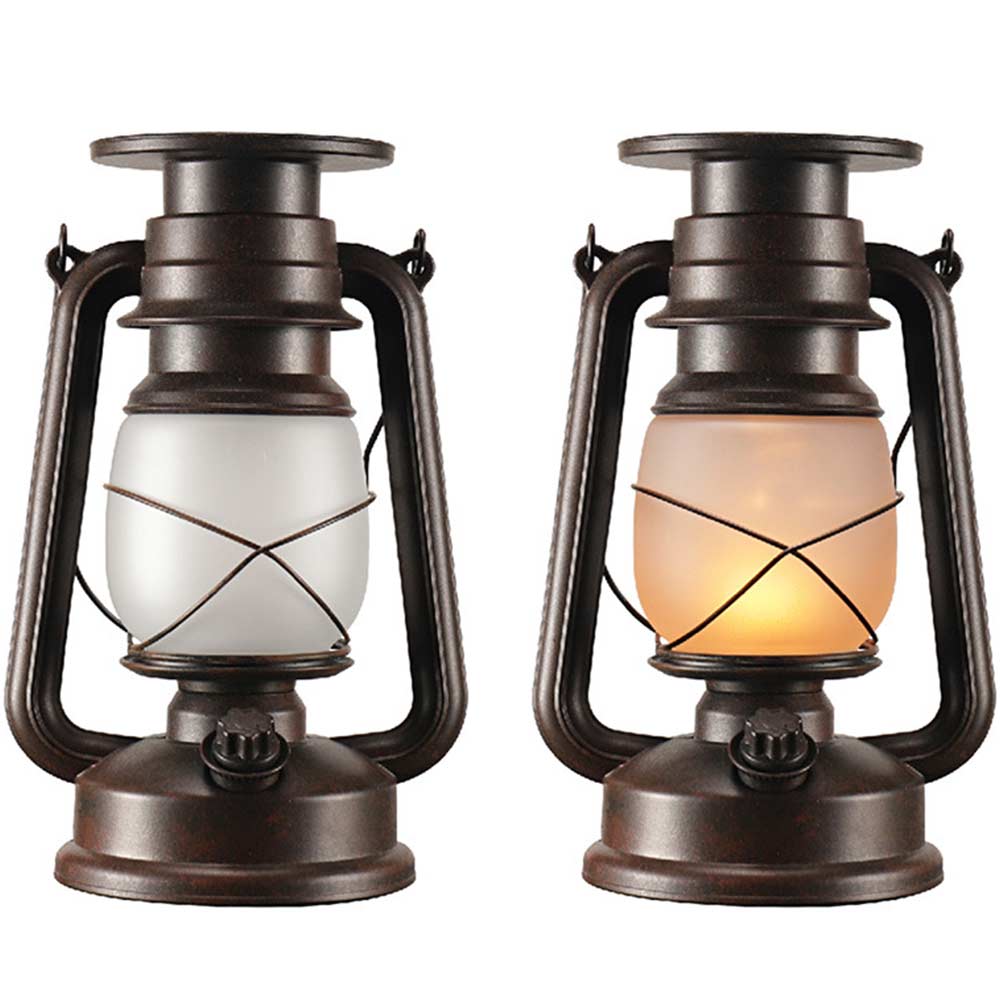 Custom LED retro garden light, flashing flame outdoor waterproof lantern for patio lawn Solar Lamp Manufacturers, Factories